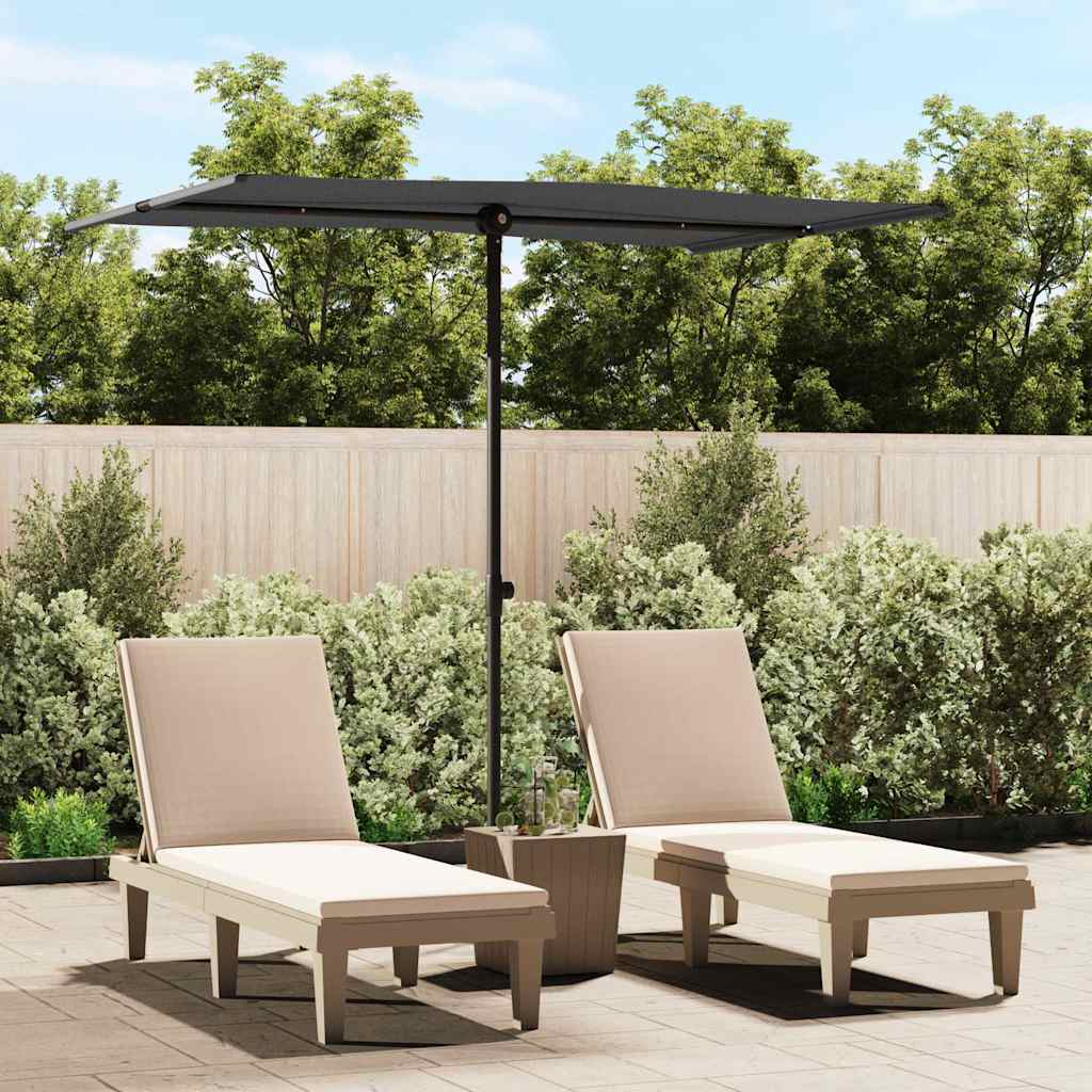 VidaXL Sonnenschirm mit Aluminiumstange 2x1,5 m anthrazitfarben