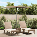 VidaXL Sonnenschirm mit Aluminiumstange 2x1,5 m taupe