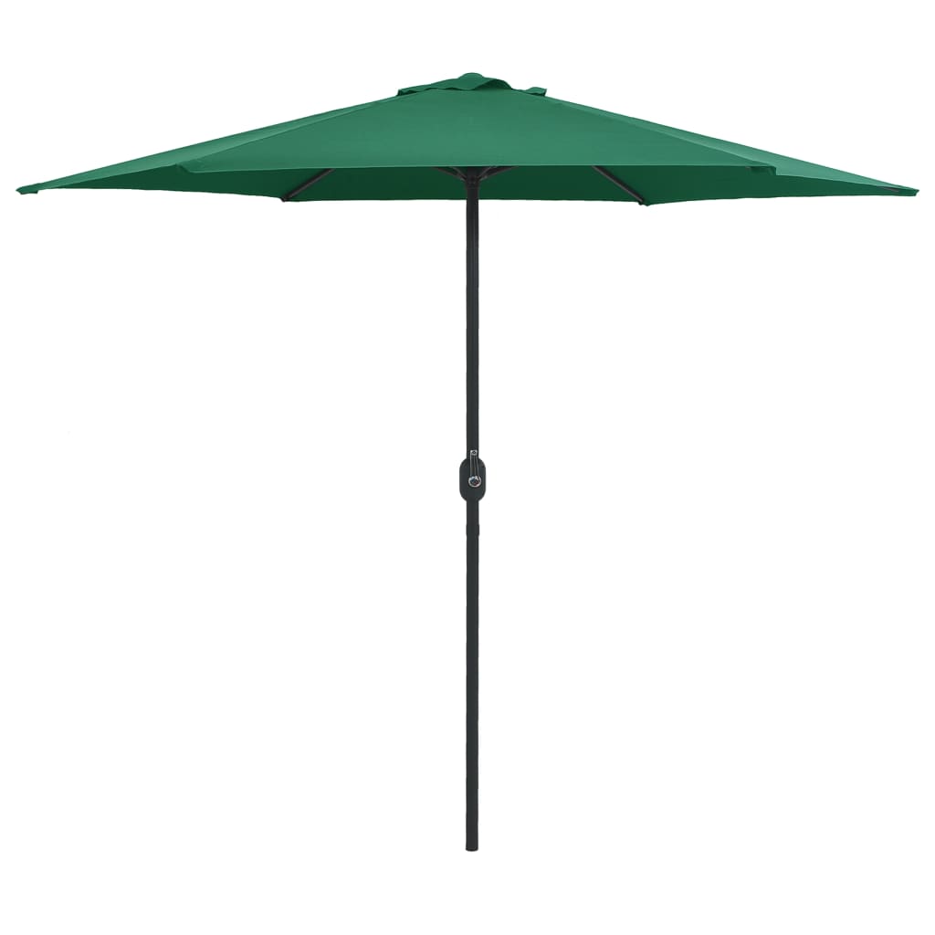 Vidaxl - Sonnenschirm mit Aluminiumstange 270x246 cm Grün