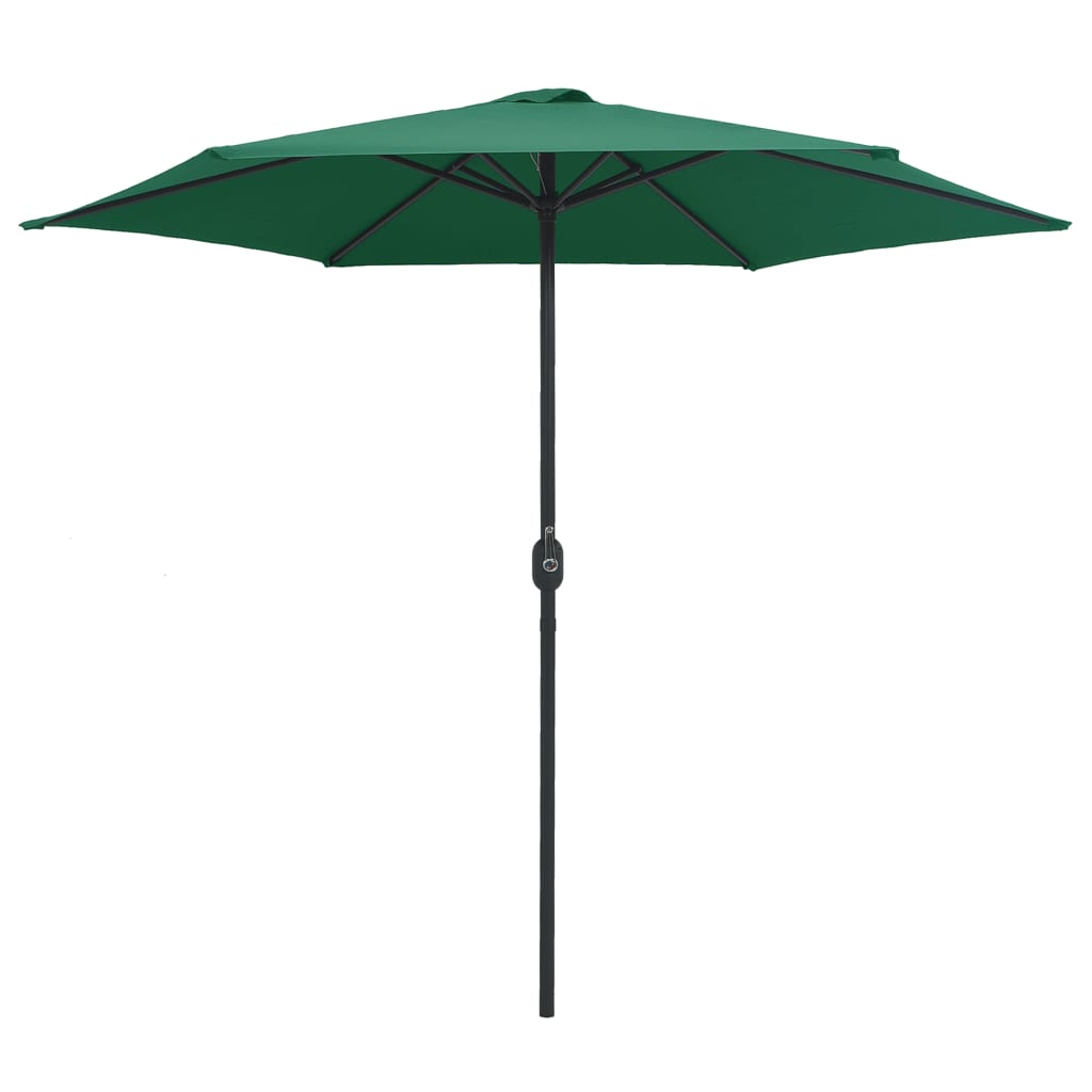Vidaxl - Sonnenschirm mit Aluminiumstange 270x246 cm Grün