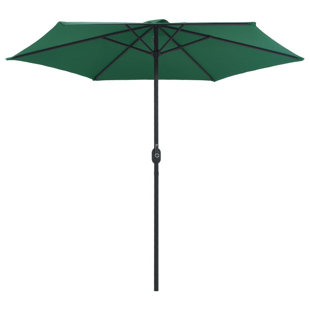 Vidaxl - Sonnenschirm mit Aluminiumstange 270x246 cm Grün