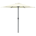 VidaXL Sonnenschirm mit Aluminiumstange 270x246 cm sandweiß