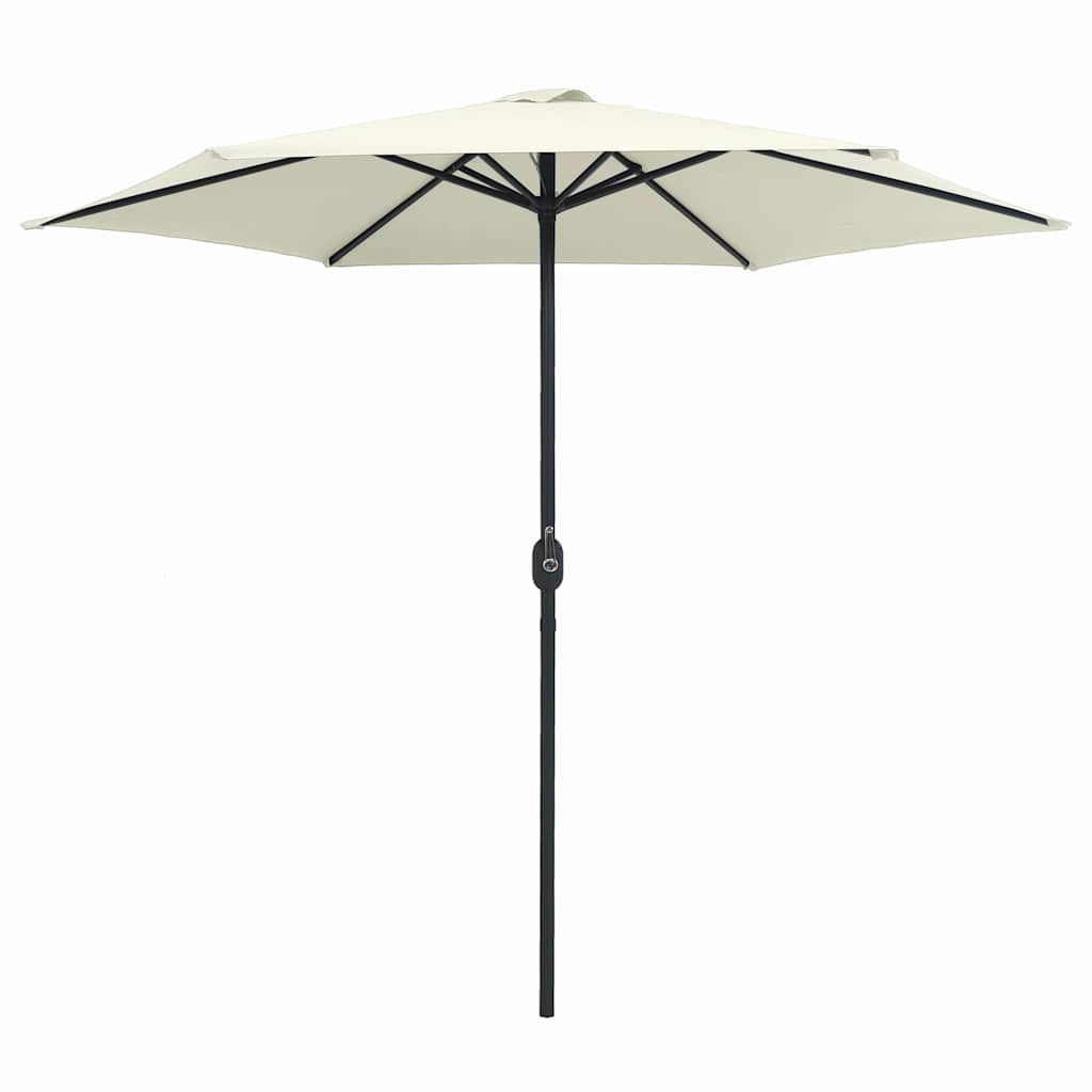 VidaXL Sonnenschirm mit Aluminiumstange 270x246 cm sandweiß