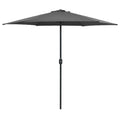 VidaXL Sonnenschirm mit Aluminiumstange 270x246 cm Anthrazit