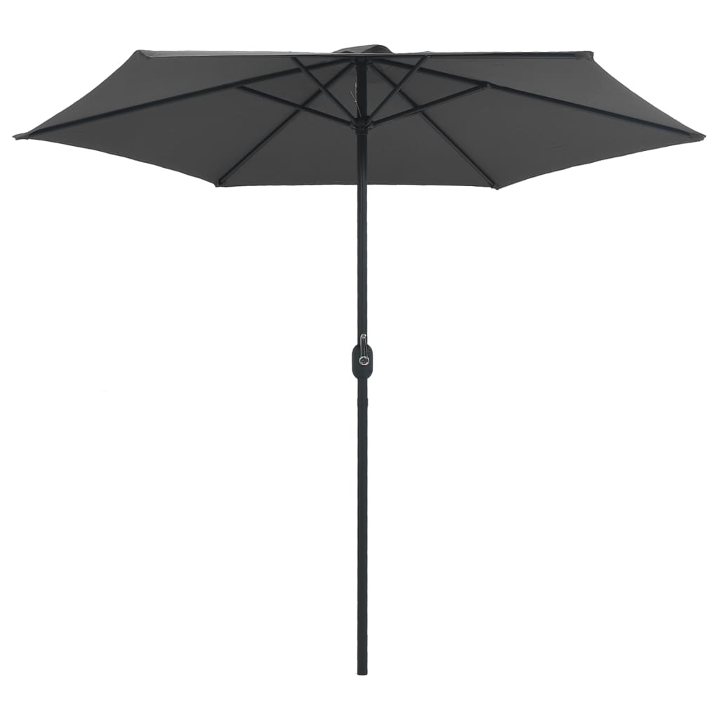 VidaXL Sonnenschirm mit Aluminiumstange 270x246 cm Anthrazit