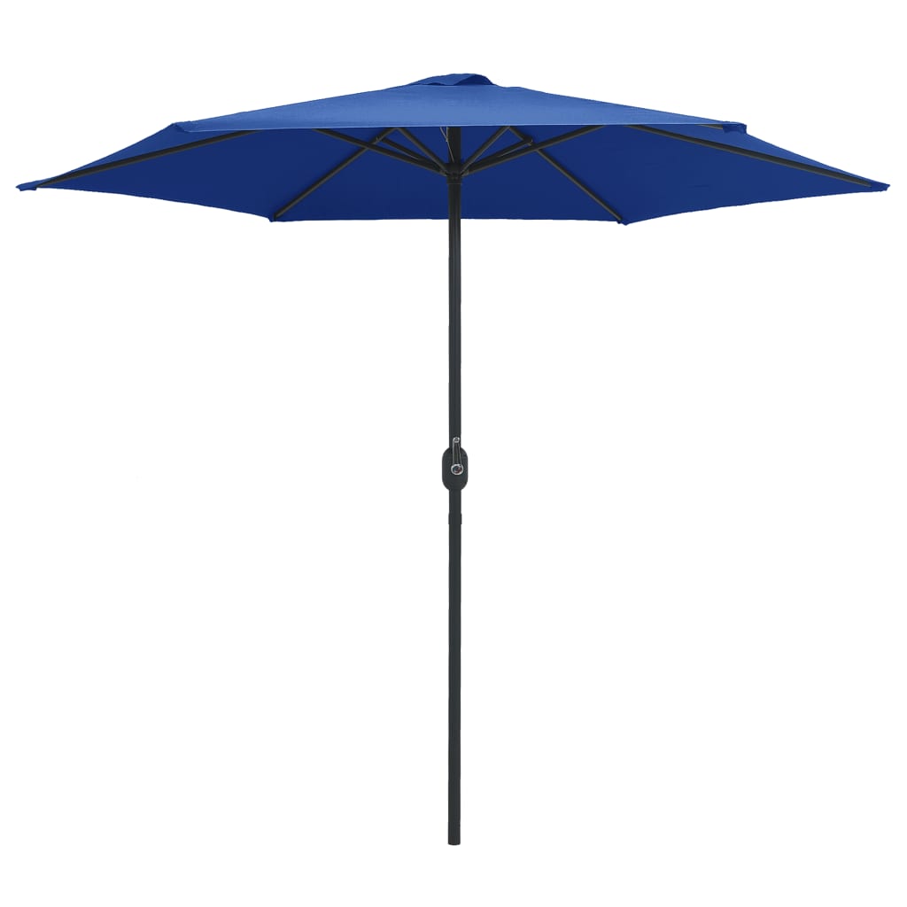 VidaXL Sonnenschirm mit Aluminiumstange 270x246 cm Azurblau