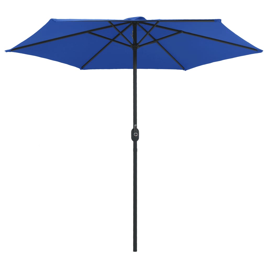 VidaXL Sonnenschirm mit Aluminiumstange 270x246 cm Azurblau