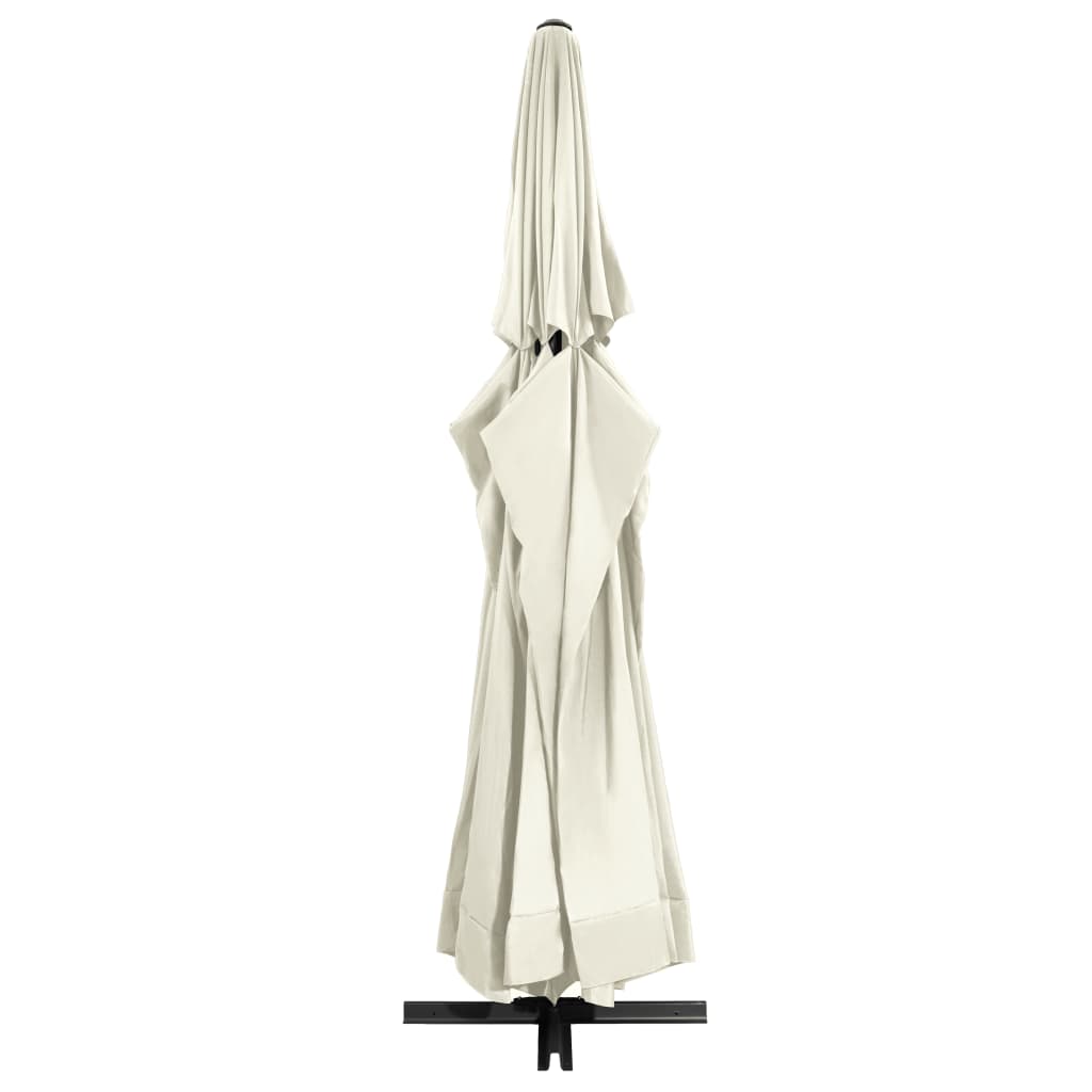 VIDAXL - Sonnenschirm mit Aluminiumstange 600 cm Sandweiß