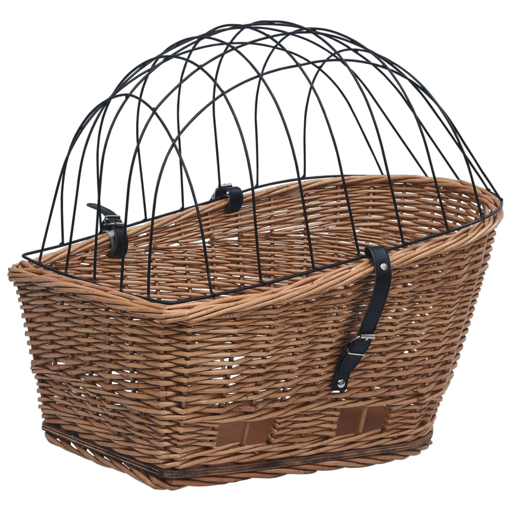 VidaXL Fahrradkorb für Gepäckträger, 55 x 31 x 36 cm, Naturweide
