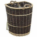 VidaXL Holzkorb mit Tragegurten 44,5 x 37 x 50 cm Naturweidenholz