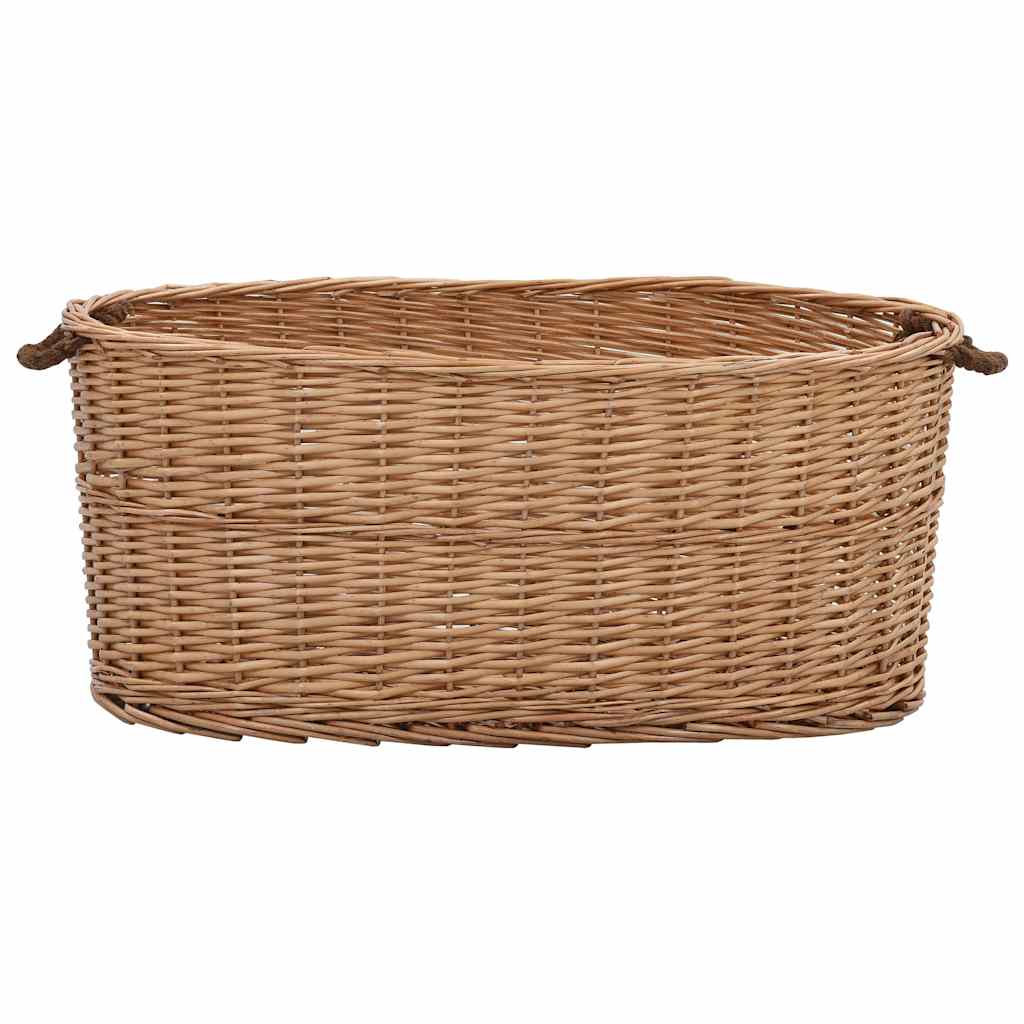 Vidaxl houtmand met handvatten 78x54x34 cm natuurlijk wilgenhout