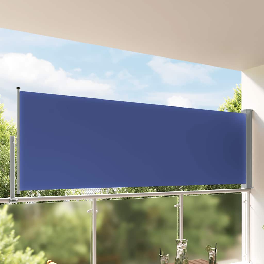 VidaXL Gartenbildschirm ausziehbar 120x300 cm blau