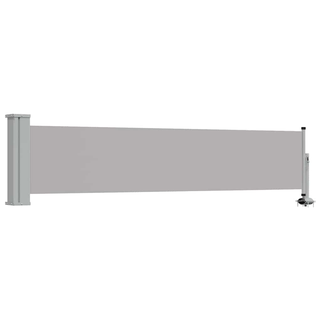 Vidaxl tuinscherm uittrekbaar 60x300 cm grijs