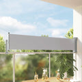 VidaXL Einziehbarer Gartensichtschutz 60x300 cm Grau