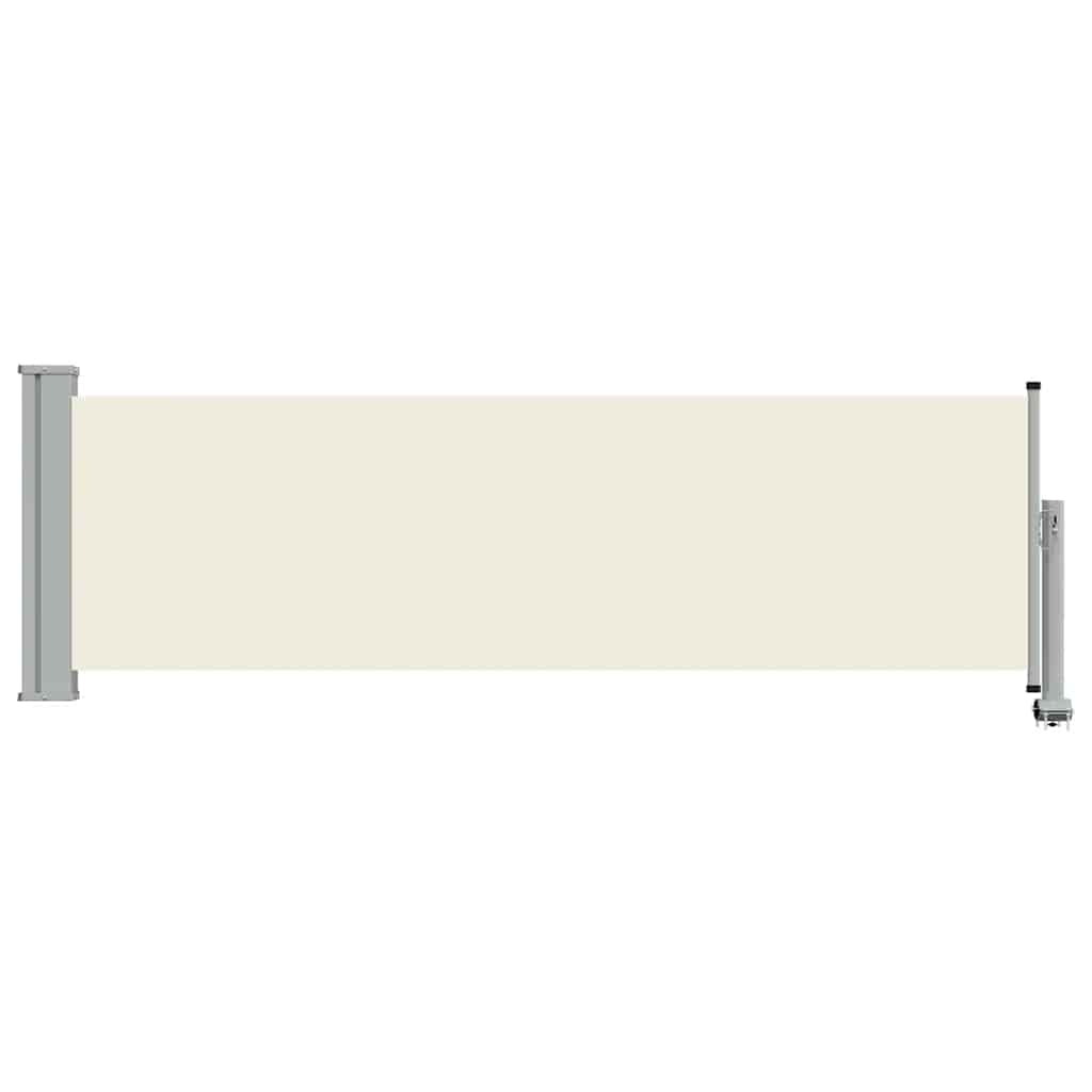 Vidaxl tuinscherm uittrekbaar 80x300 cm crèmekleurig