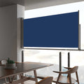 Vidaxl tuinscherm uittrekbaar 80x300 cm blauw