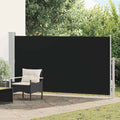 vidaXL Gartenbildschirm ausziehbar 170 x 300 cm schwarz