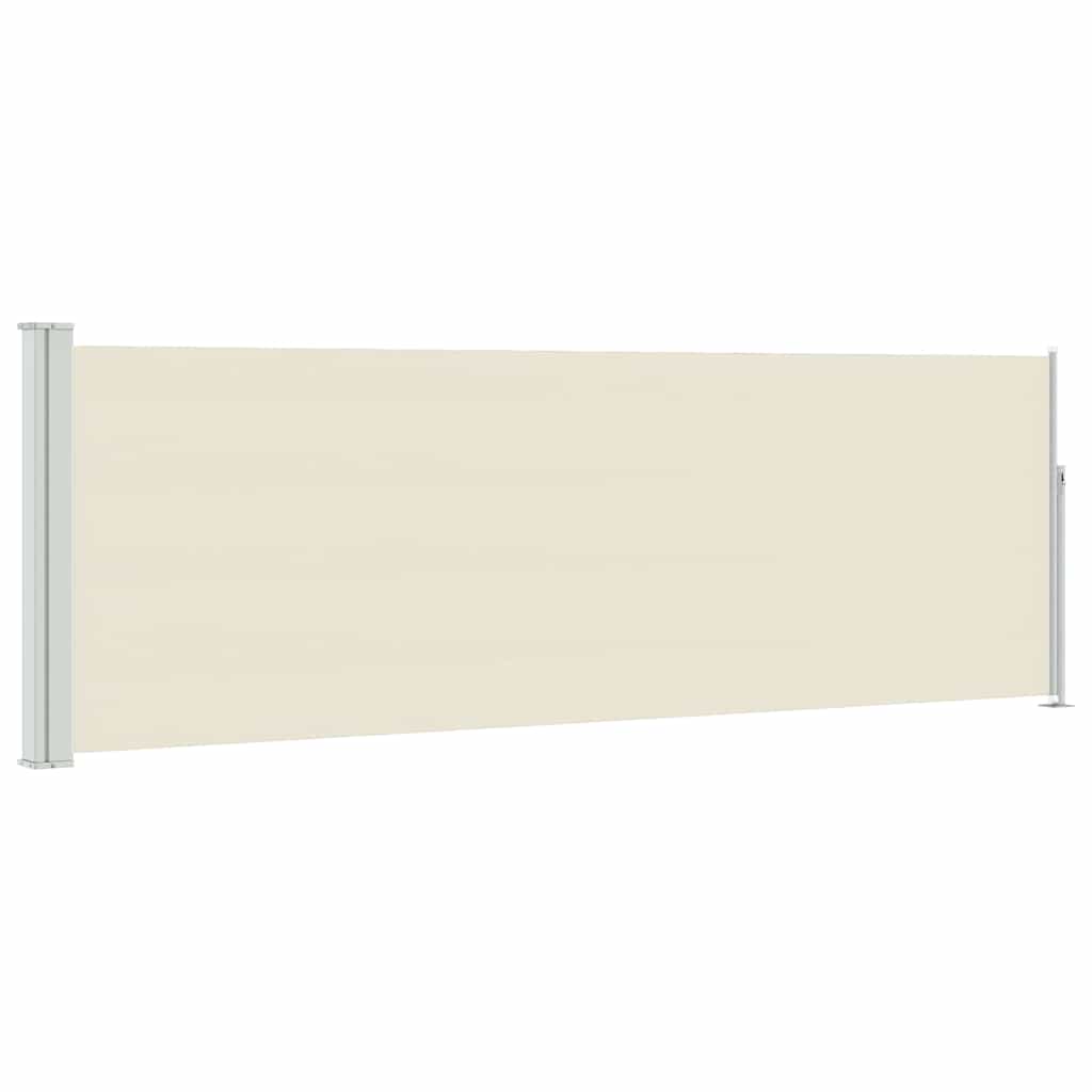 Vidaxl tuinscherm uittrekbaar 100x314 cm crème