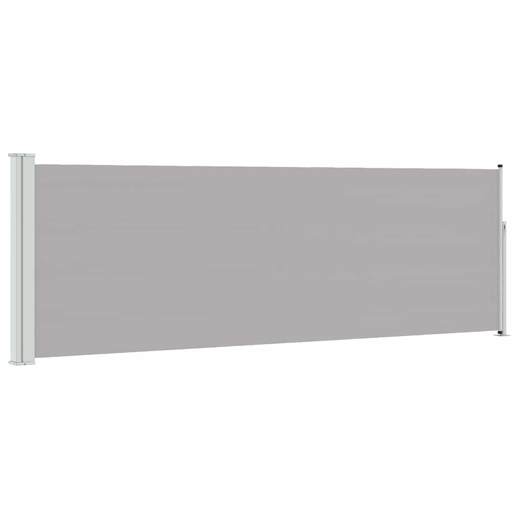 Vidaxl tuinscherm uittrekbaar 100x300 cm grijs