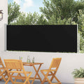 VidaXL Gartenbildschirm ausziehbar 100x500 cm Schwarz