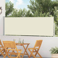 Vidaxl tuinscherm uittrekbaar 100x500 cm crème