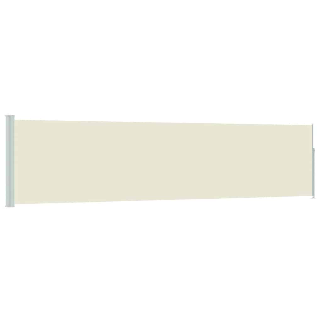 VidaXL Gartensichtschutzwand ausziehbar 120 x 500 cm Creme