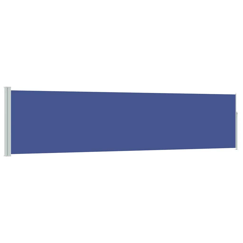 Vidaxl tuinscherm uittrekbaar 120x500 cm blauw
