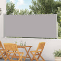 vidaXL Garten-Sichtschutz ausziehbar 120 x 500 cm grau