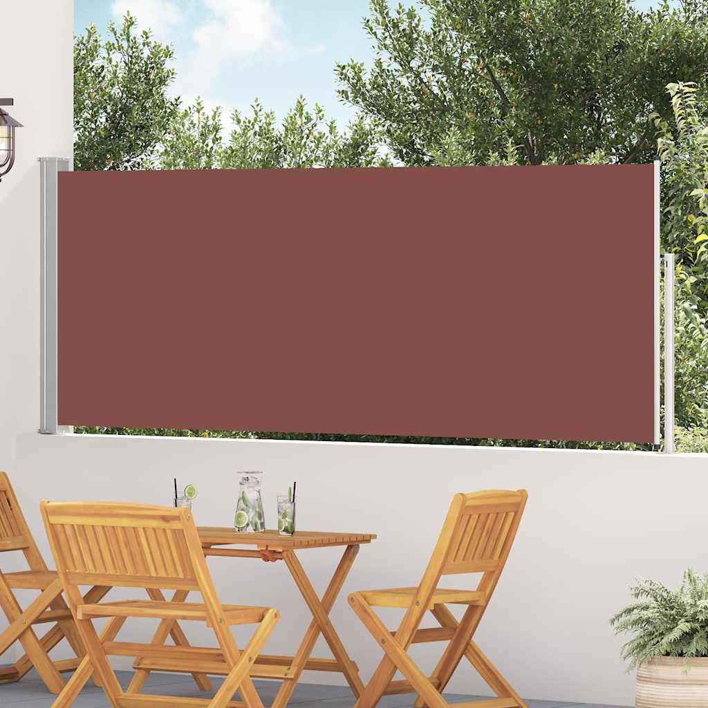 Vidaxl tuinscherm uittrekbaar 117x514 cm bruin