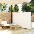 Vidaxl tuinscherm uittrekbaar 140x500 cm crème