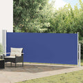 Vidaxxl Gartenbildschirm ausziehbar 140 x 500 cm blau