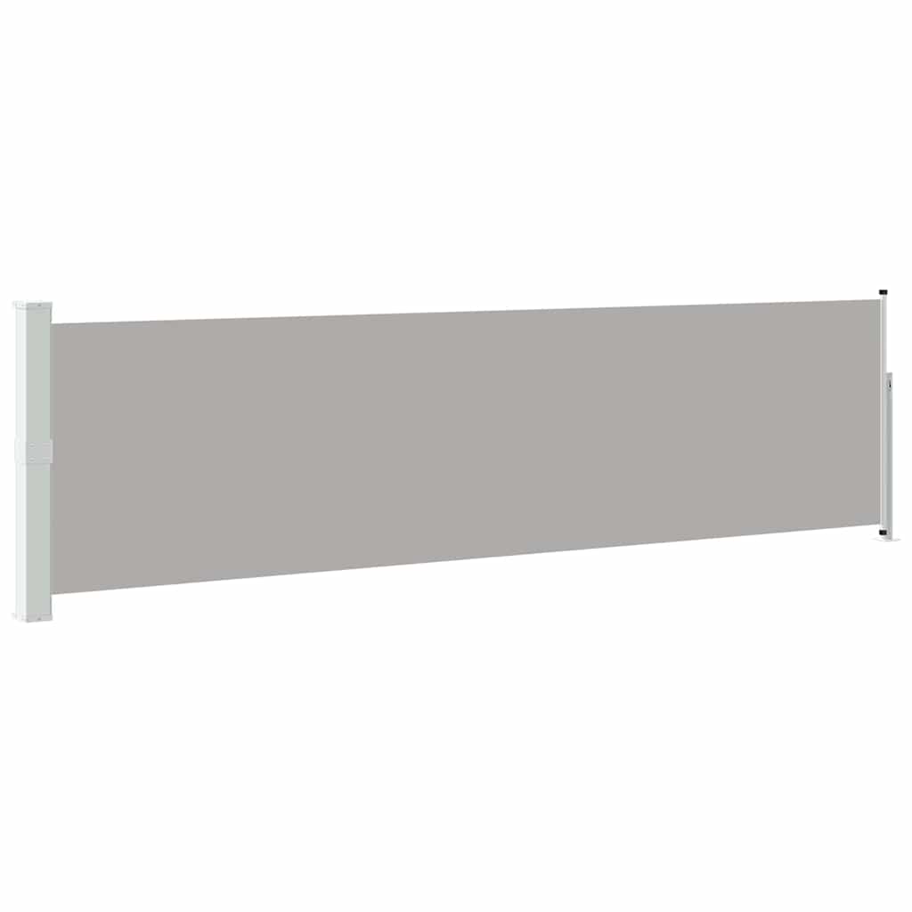 Vidaxl tuinscherm uittrekbaar 140x514 cm grijs