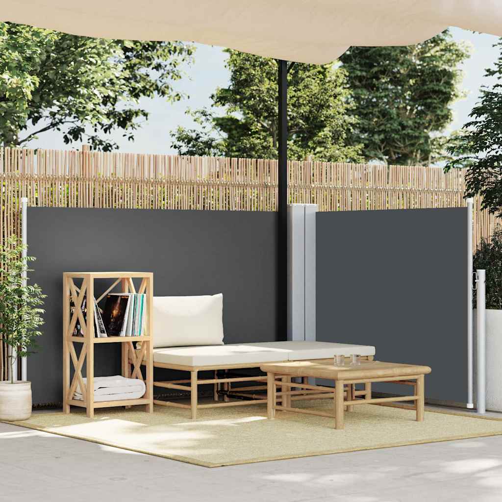 Vidaxl windscherm uittrekbaar 100x600 cm antraciet