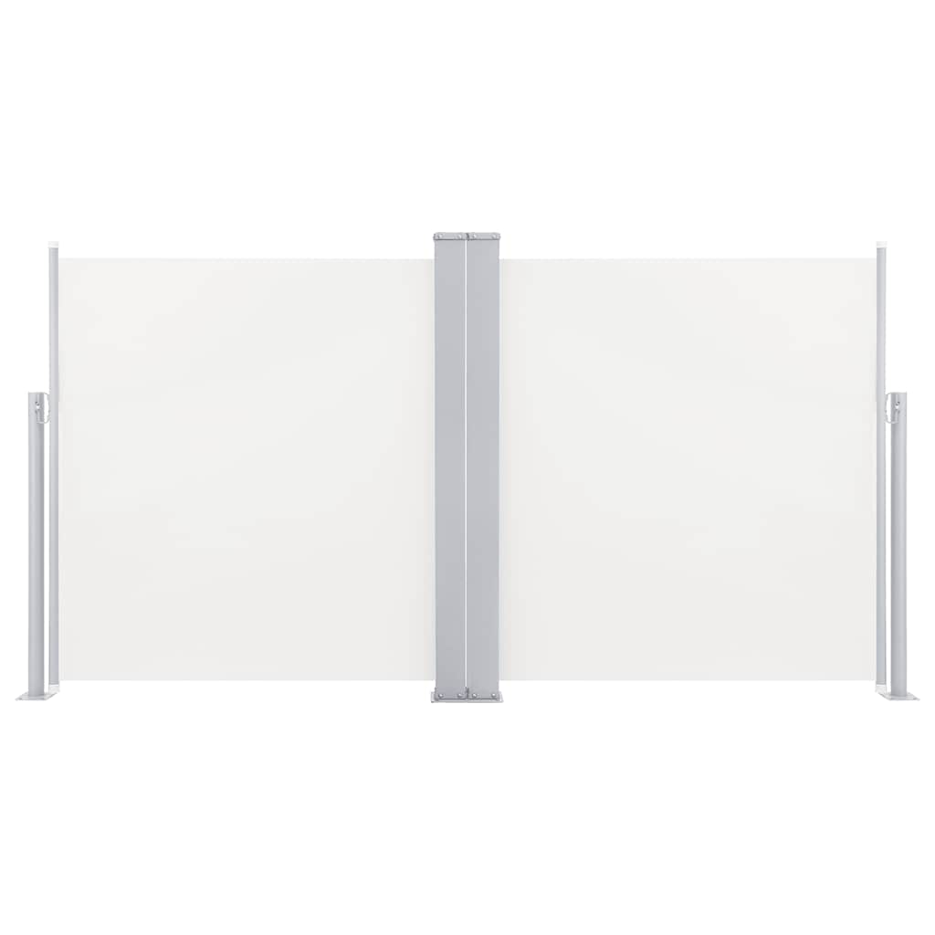 Vidaxl windscherm uittrekbaar 120x600 cm crème