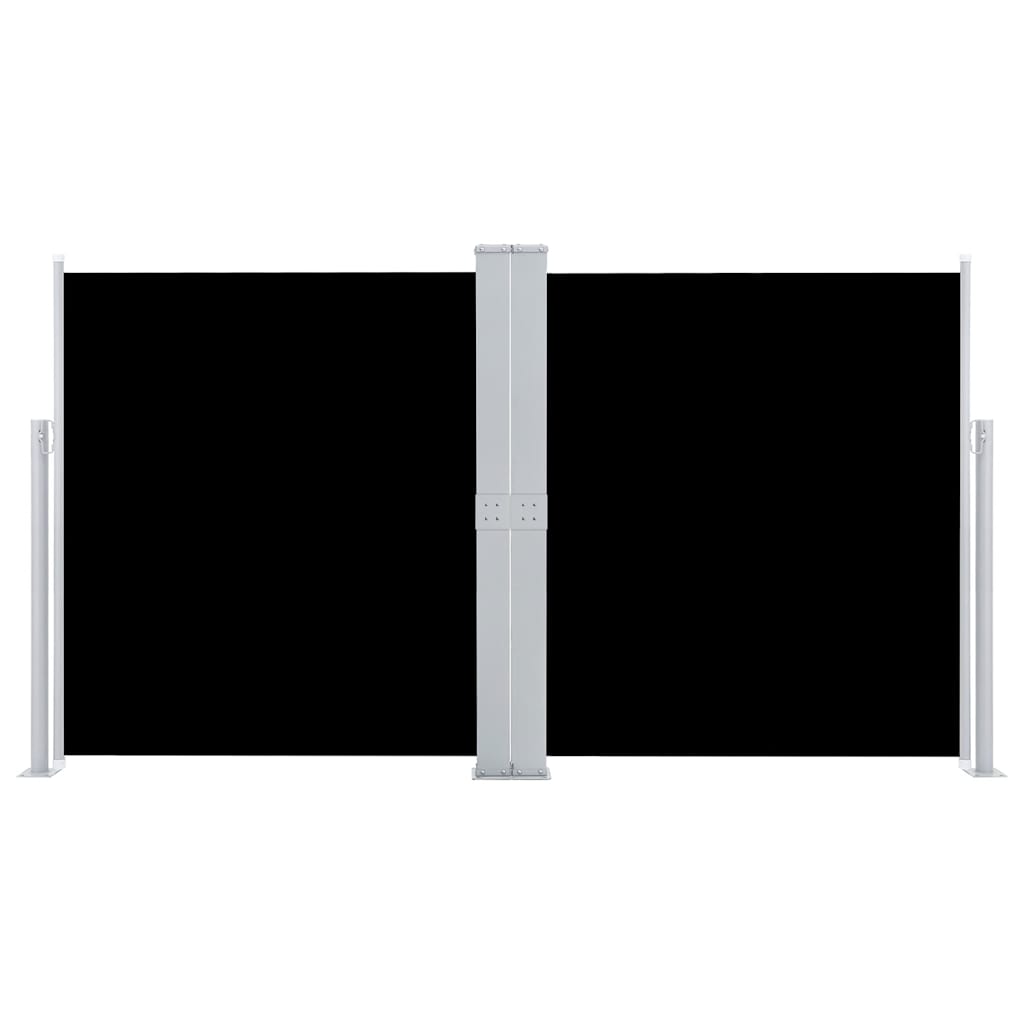 Vidaxl windscherm uittrekbaar 140x600 cm zwart