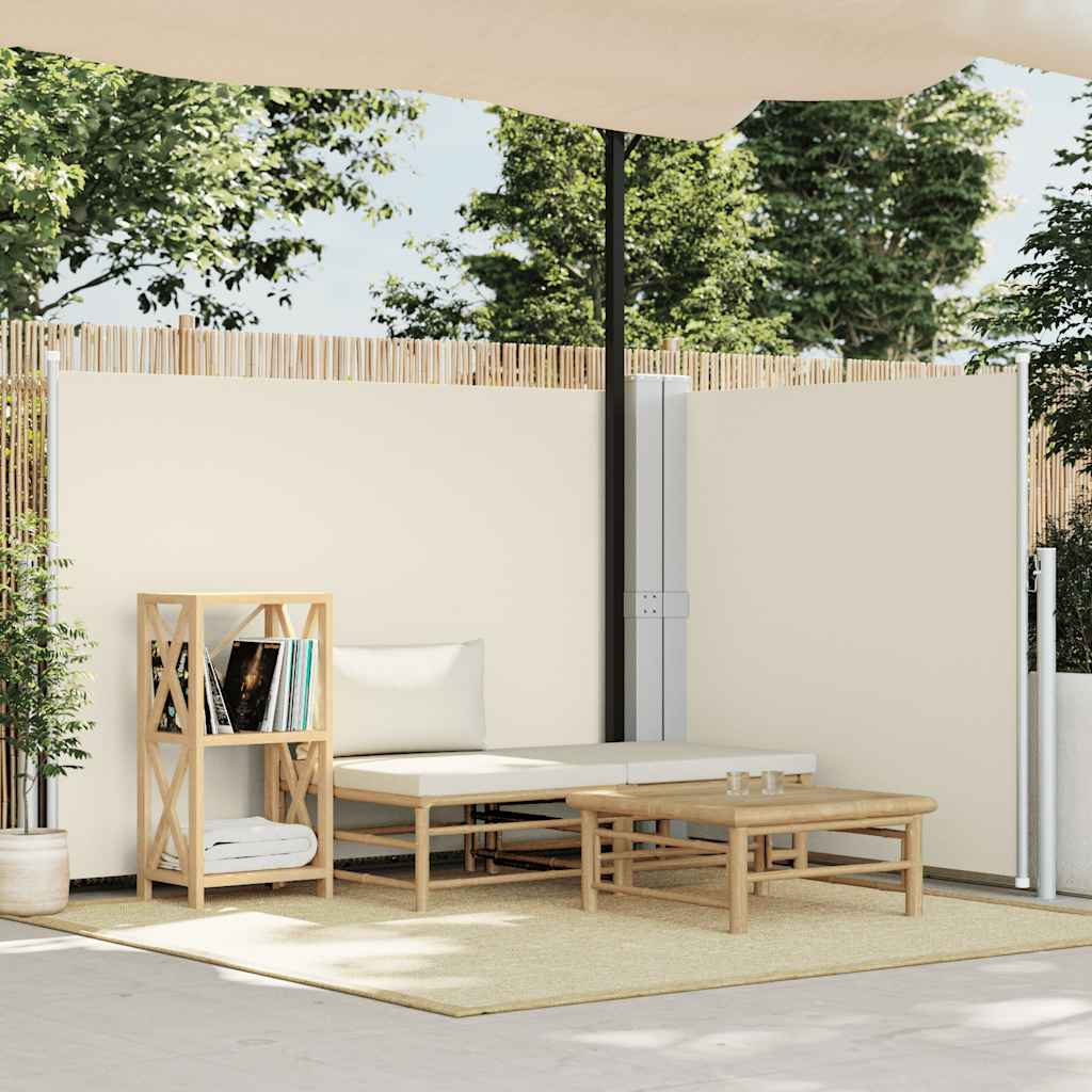 VIDAXL - Windschutzvisier 140 x 600 cm Creme