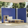 VIDAXL - Windschutzschild 160 x 600 cm blau