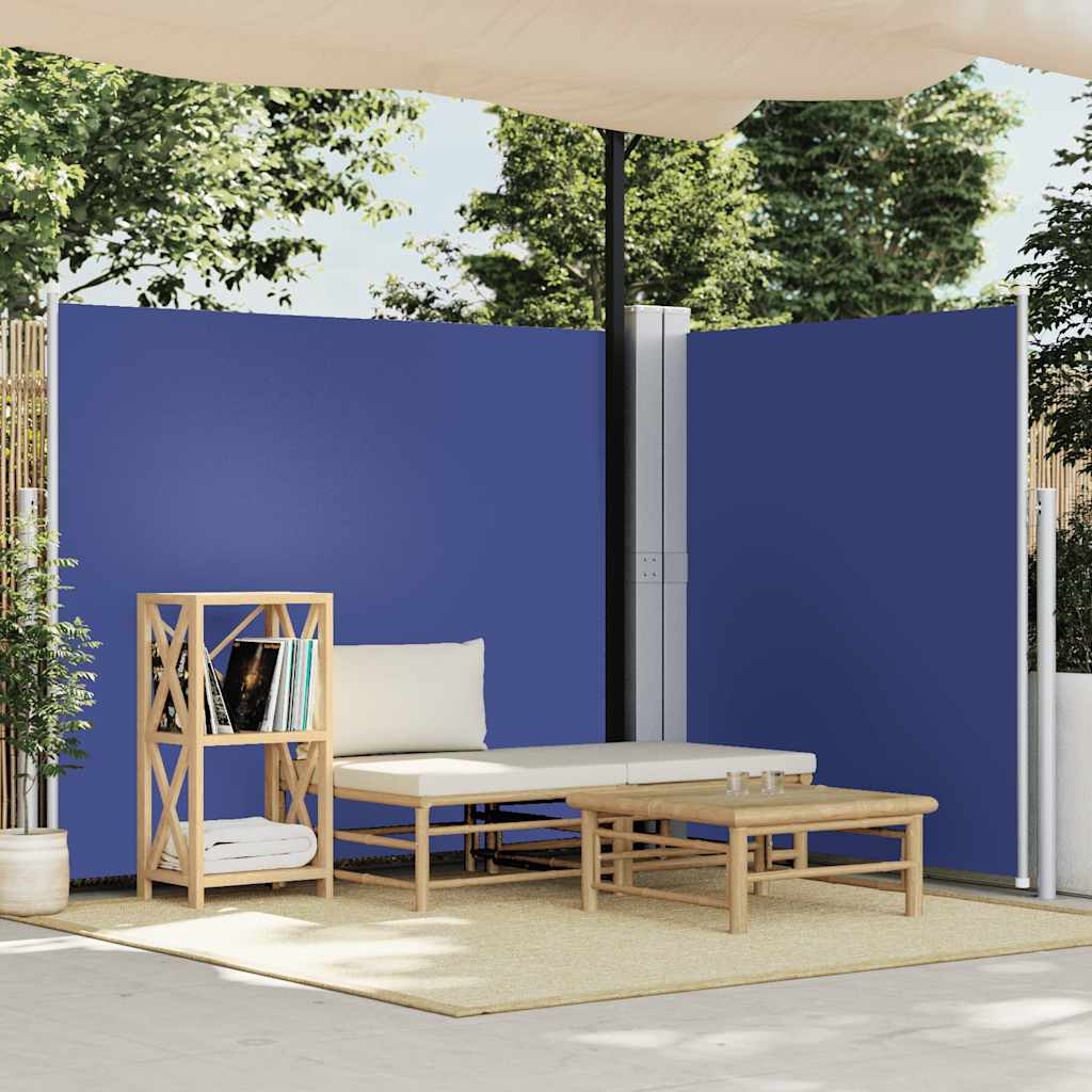 VIDAXL - Windschutzschild 160 x 600 cm blau