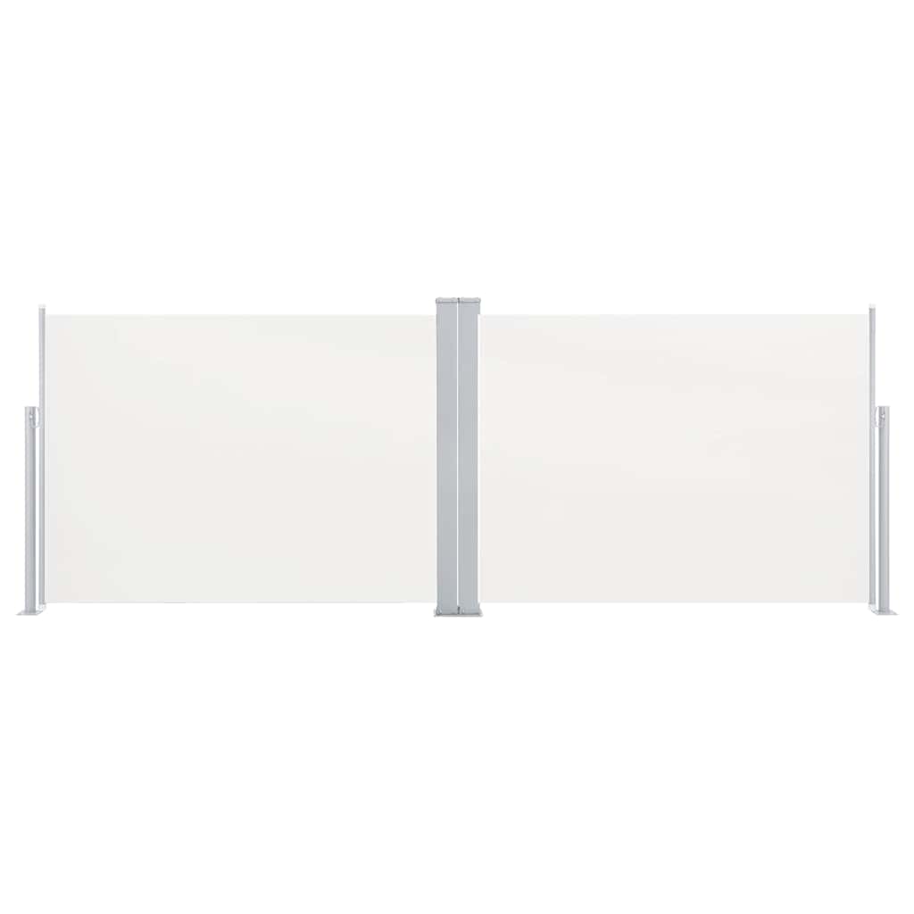 Vidaxl windscherm uittrekbaar 120x1000 cm crème