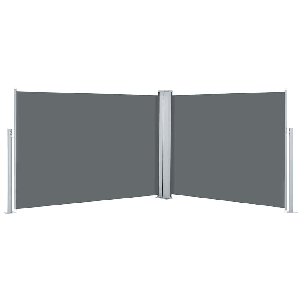 VIDAXL - Windschutzschild 120 x 1000 cm Anthrazit