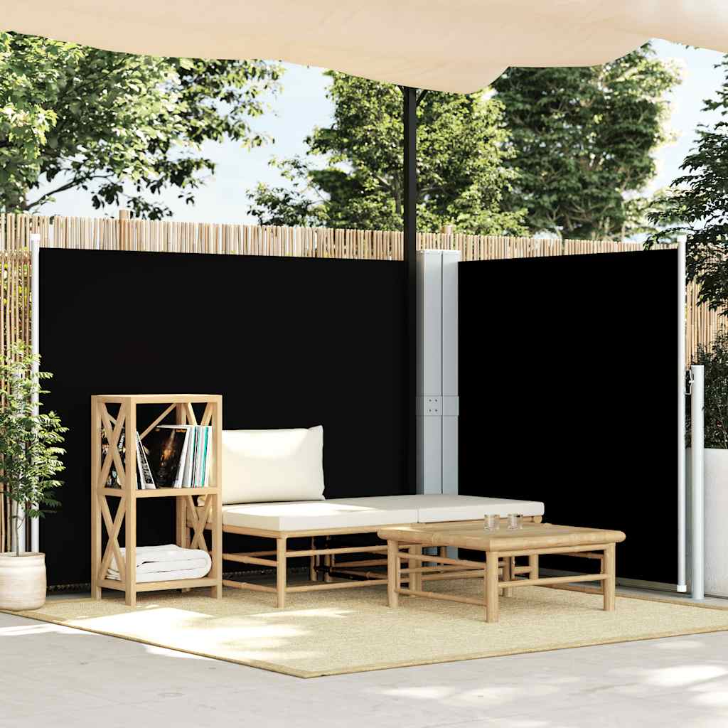 VIDAXL - Windschutzvisier 140x1000 cm schwarz