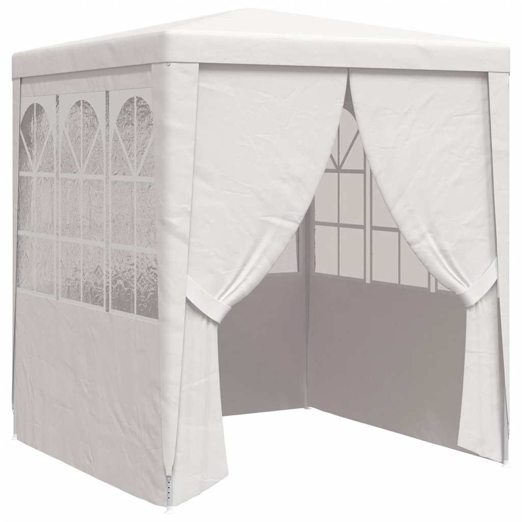 Vidaxl – Partyraum mit Außensitzplätzen, professionell, 90 g/m², 2 x 2 m, Weiß