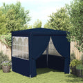 Vidaxl partytent met zijwanden professioneel 90 g m² 2x2 m blauw
