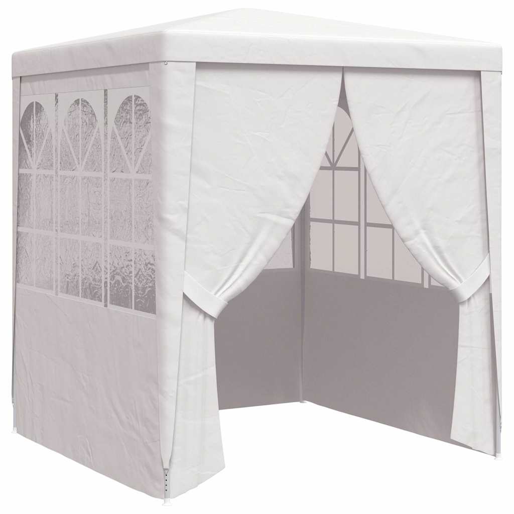 Vidaxl – Partyraum mit Außensitzplätzen, professionell, 90 g/m², 2,5 x 2,5 m, Weiß