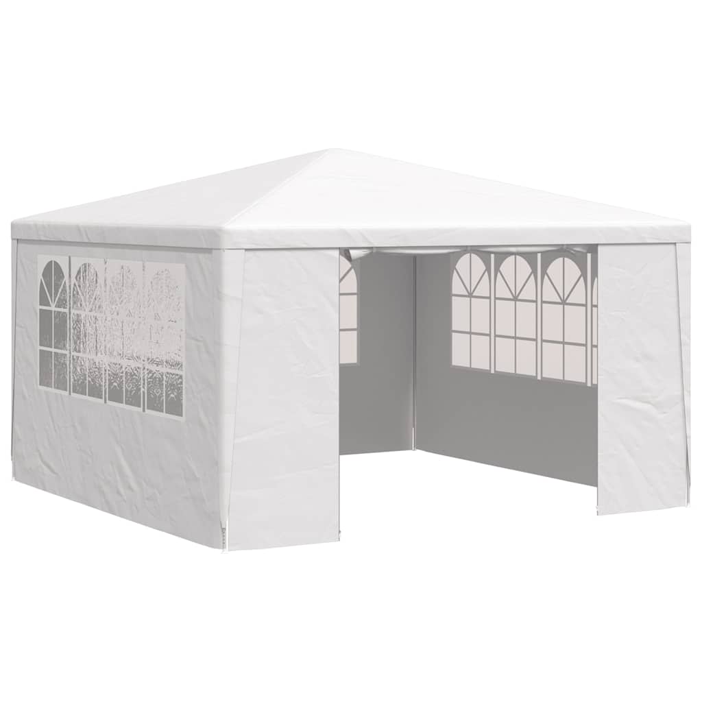 Vidaxxl – Partyraum mit Außensitzplätzen, professionell, 90 g/m², 4 x 4 m, Weiß