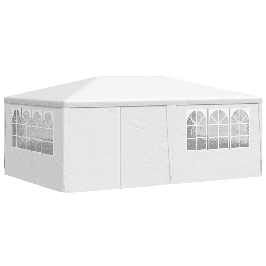 Vidaxl – Partyraum mit Außensitzplätzen, professionell, 90 g/m², 4 x 6 m, Weiß