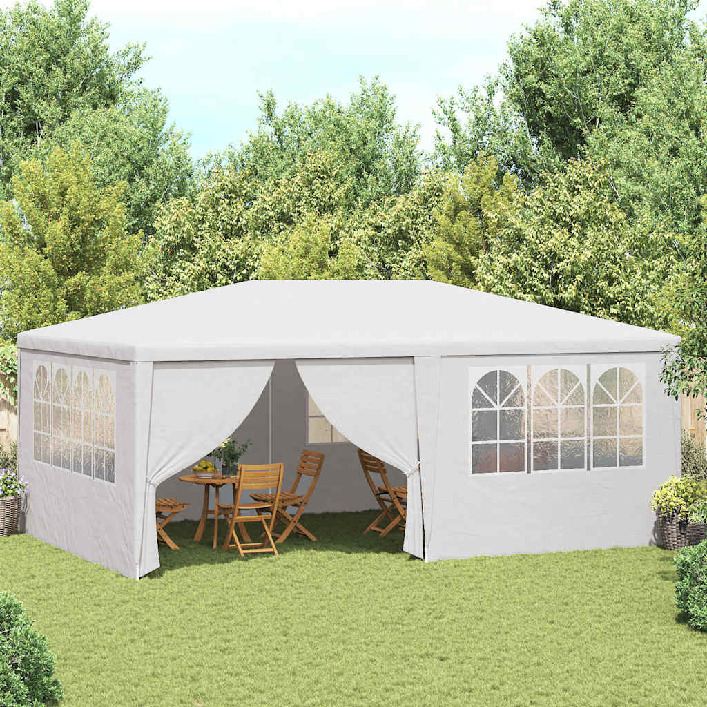 Vidaxl – Partyraum mit Außensitzplätzen, professionell, 90 g/m², 4 x 6 m, Weiß