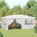 Vidaxl – Partyraum mit Außensitzplätzen, professionell, 90 g/m², 4 x 6 m, Weiß