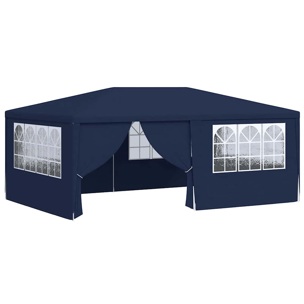 Vidaxl – Partyraum mit Außensitzplätzen, professionell, 90 g/m², 4 x 6 m, blau