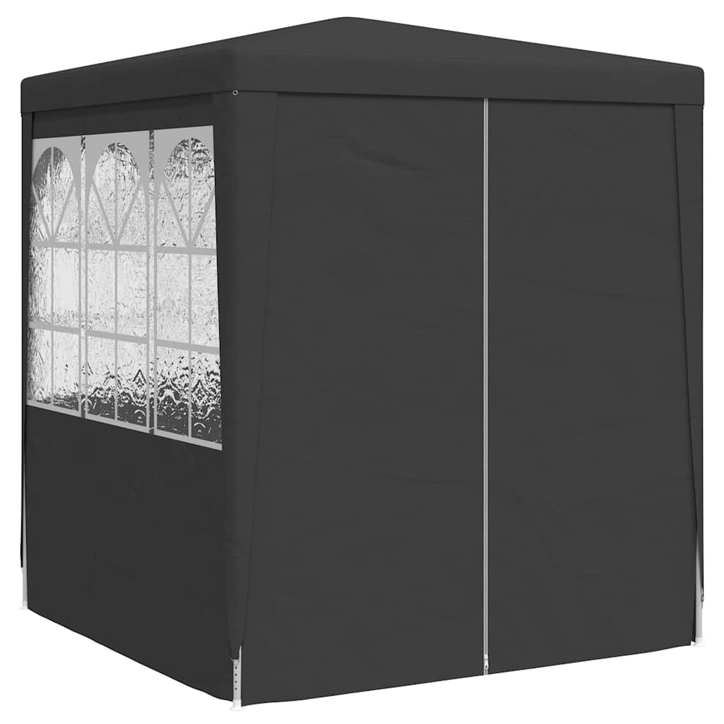 Vidaxl partytent met wanden professioneel 90 g m² 2,5x2,5 m antraciet